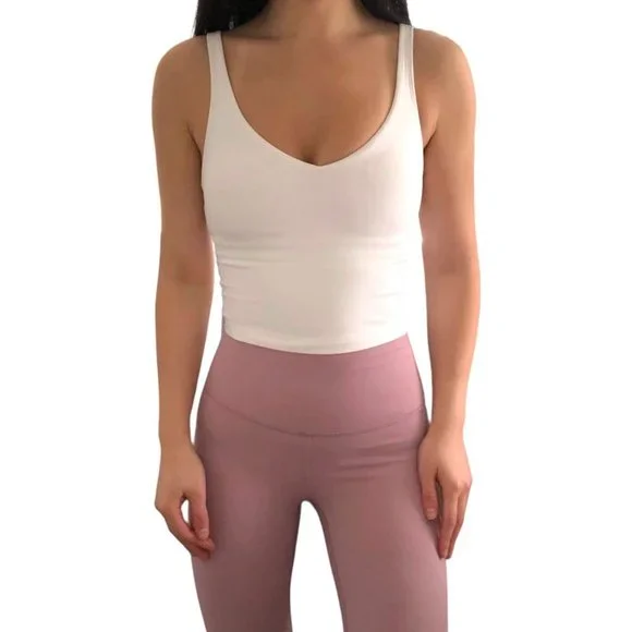 *SOLD, PLEASE DO NOT BUY * White Lululemon Align Tank, Size 10, Comfortable - Picture 2 of 4
